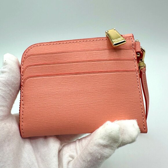 Kate Spade KL624 Devin Pop Trim Card Case Wristlet Setting Sun Saffiano Leather - Picture 6 of 15